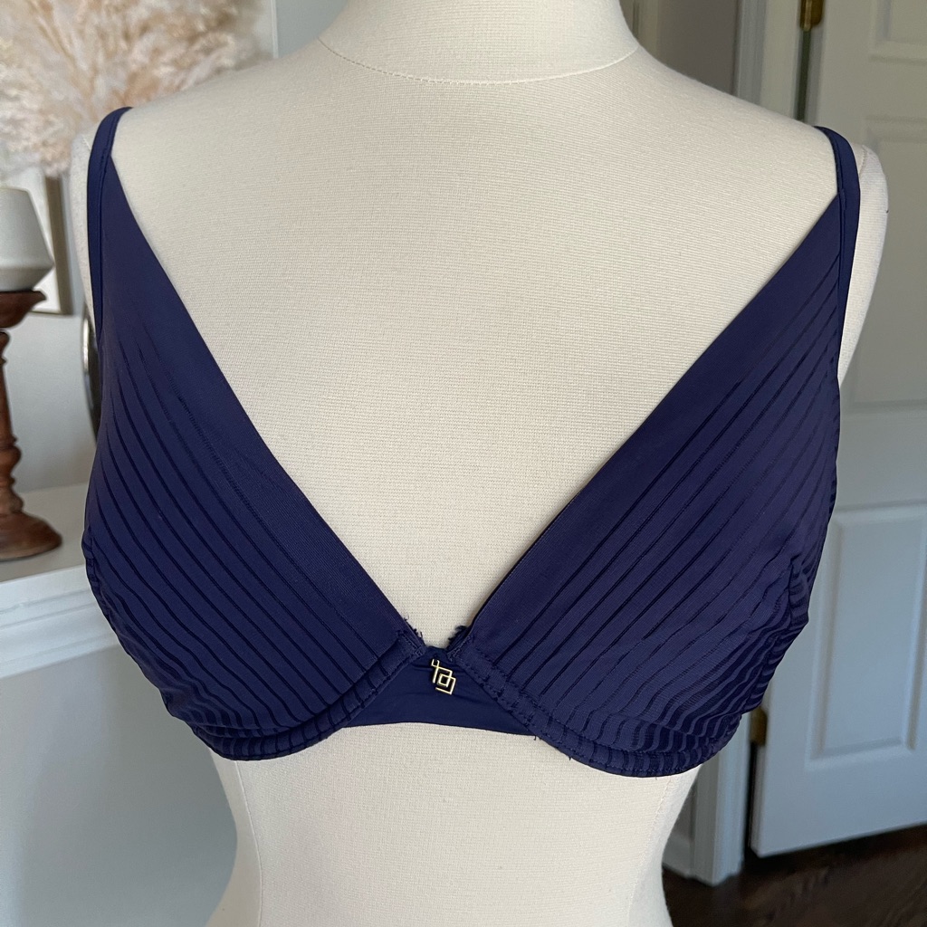Thirdlove Navy Blue Lightly Lined Plunge Bra 32d